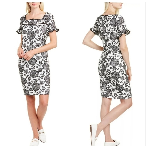 Karl Lagerfeld Dresses & Skirts - Karl Lagerfeld Embroidered yelet Lace Dress Size 2